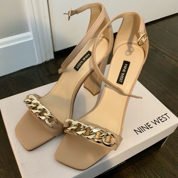 EUC Nine West Block Heel Sandals - Picture 2 of 4